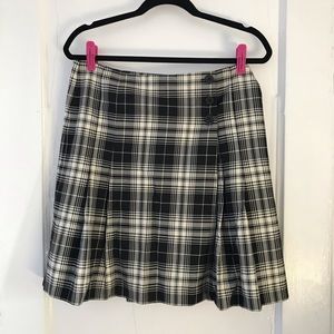 Ann Taylor LOFT Plaid Wrap Skirt